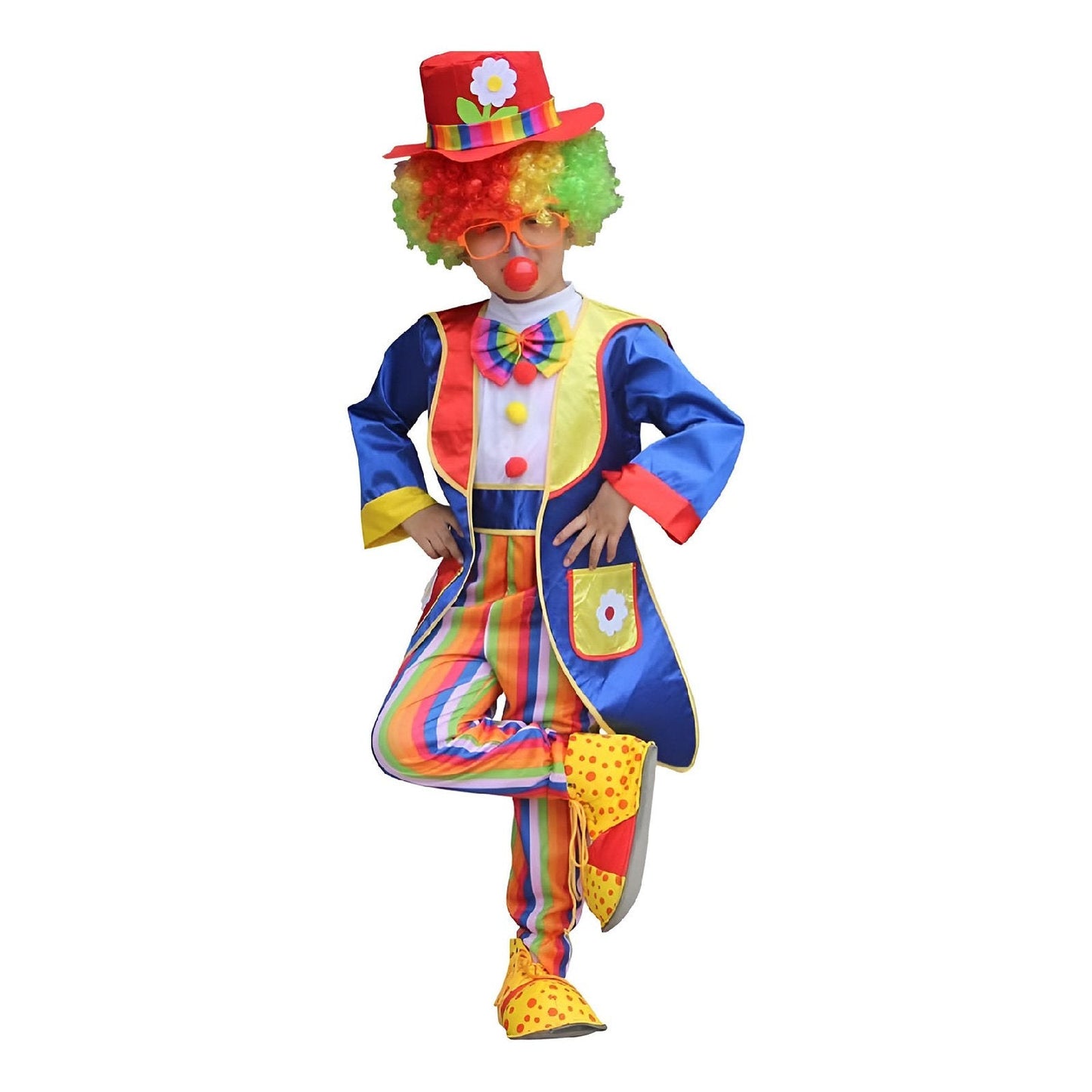 Halloween Boy Girl Circus Clown Costume Suit Cosplay Masquerade Magic