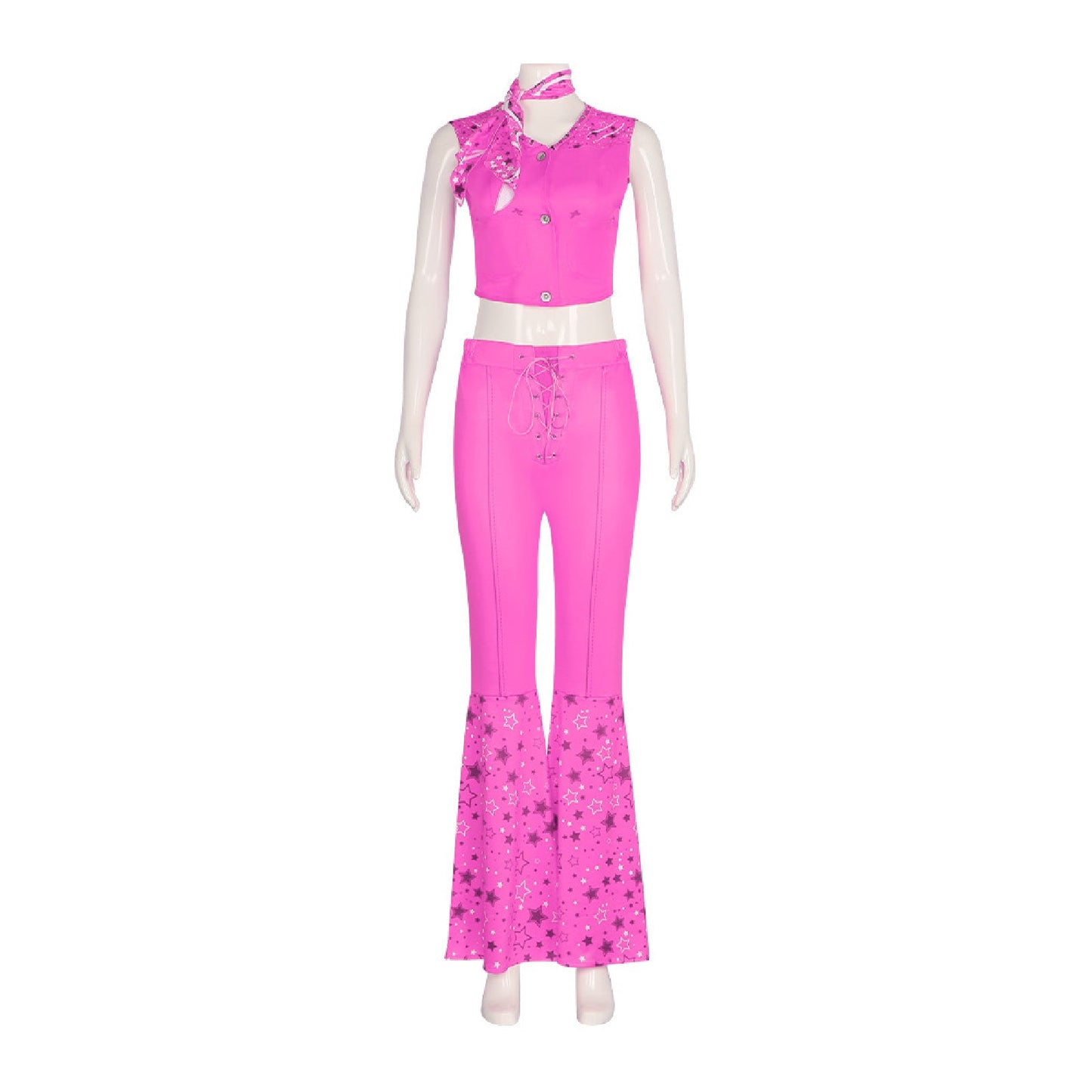 Barbie Pink Cosplay Set Retro Disco Outfit for Women