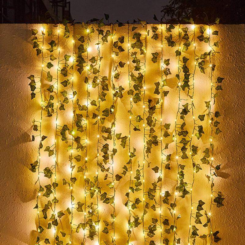 Eco-Friendly Solar Ivy String Lights