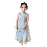 Girls' Floral Two-Piece Cheongsam Dress Set