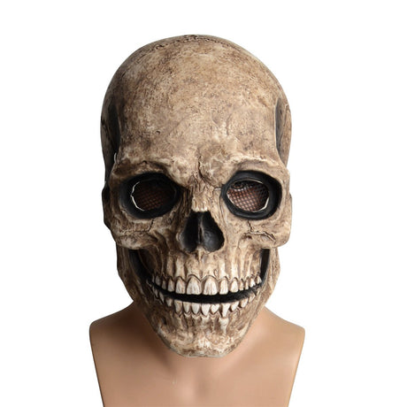 Realistic Halloween Full Skull Movable Mask