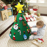 Interactive Felt Christmas Tree Set with Ornaments