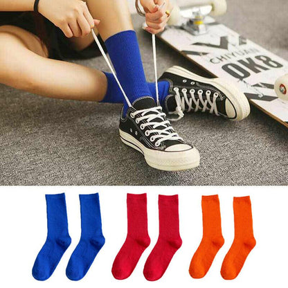 Classic Solid Color Dress Socks