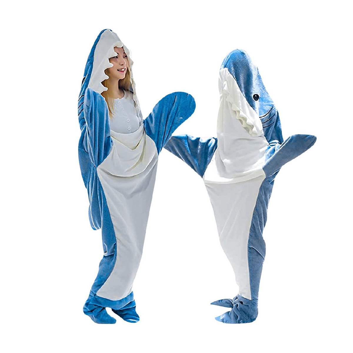 Flannel Shark Sleeping Bag Costume