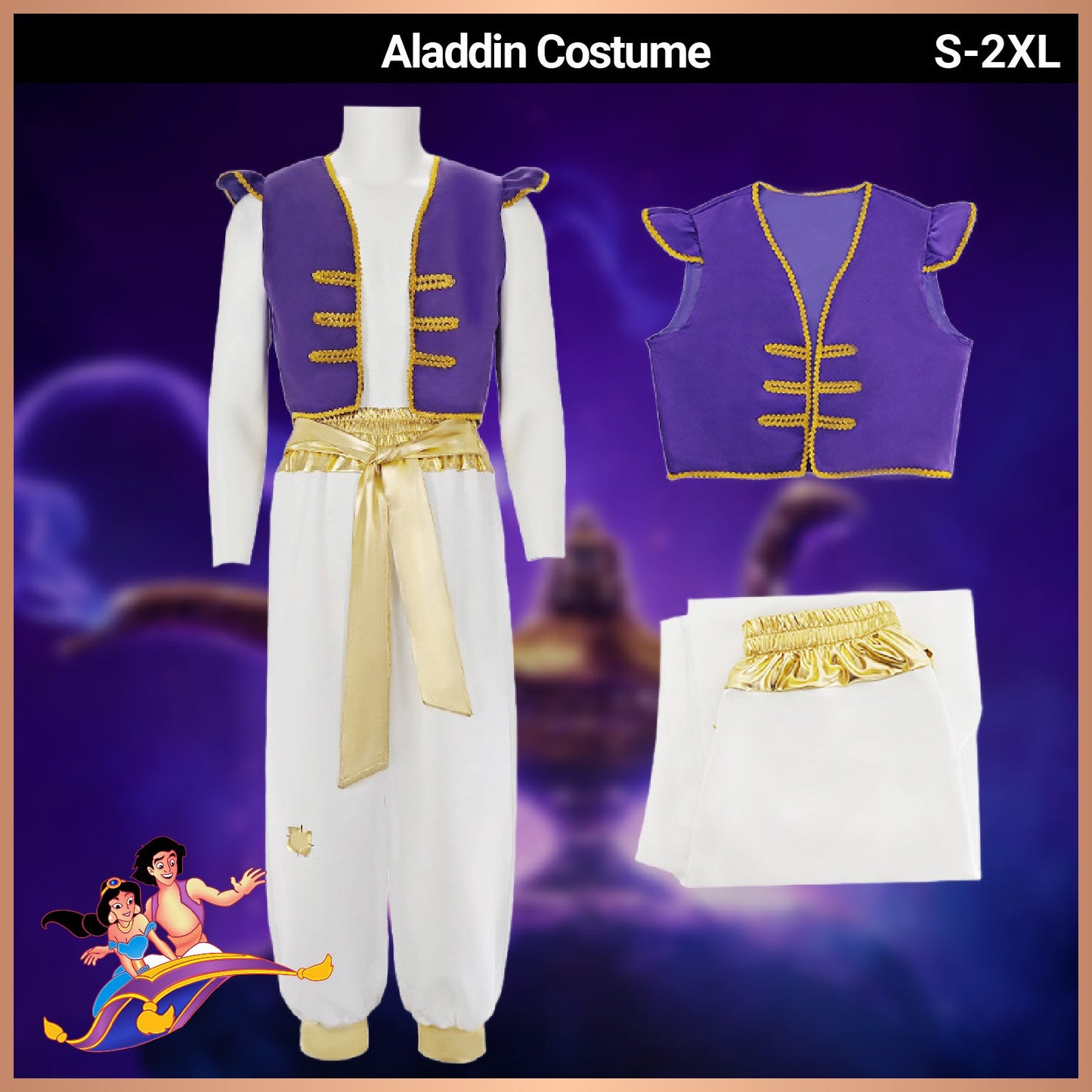 Aladdin Halloween Arabian Prince Costume