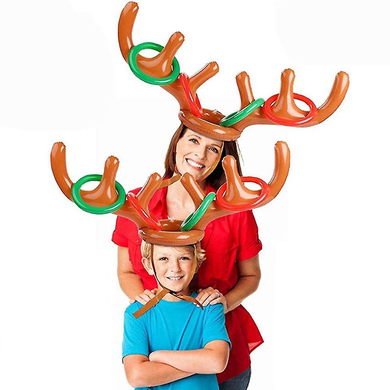 Inflatable Reindeer Antler Ring Toss Game
