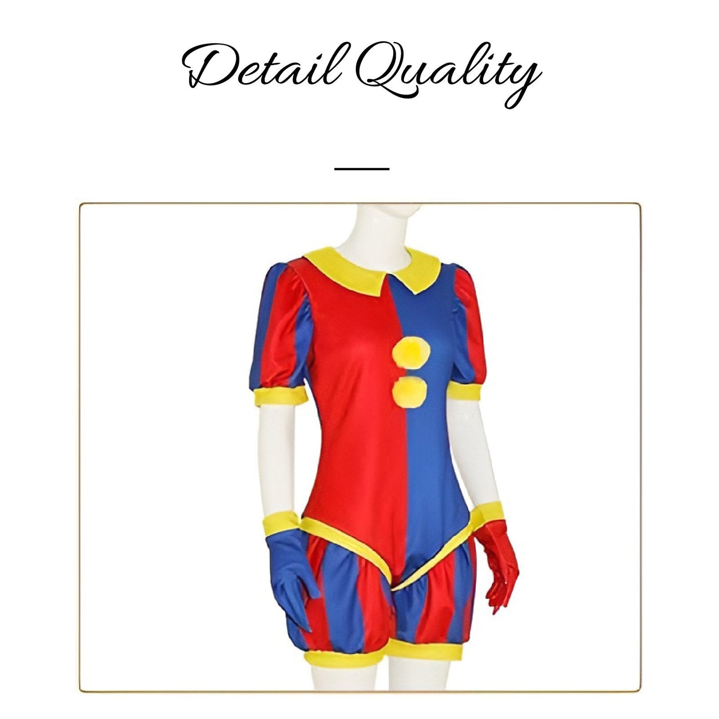 Magical Circus Cosplay Bodysuit Pomni Costume for Halloween