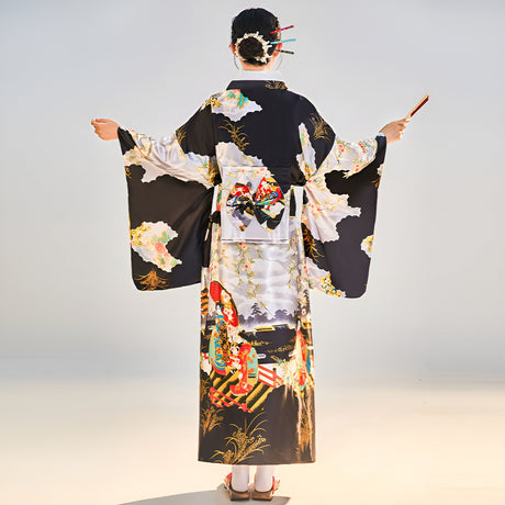 Traditional Japanese Yukata Kimono Robe Set