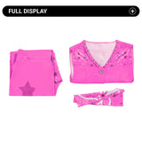 Barbie Movie Inspired Pink Flare Cosplay Outfit