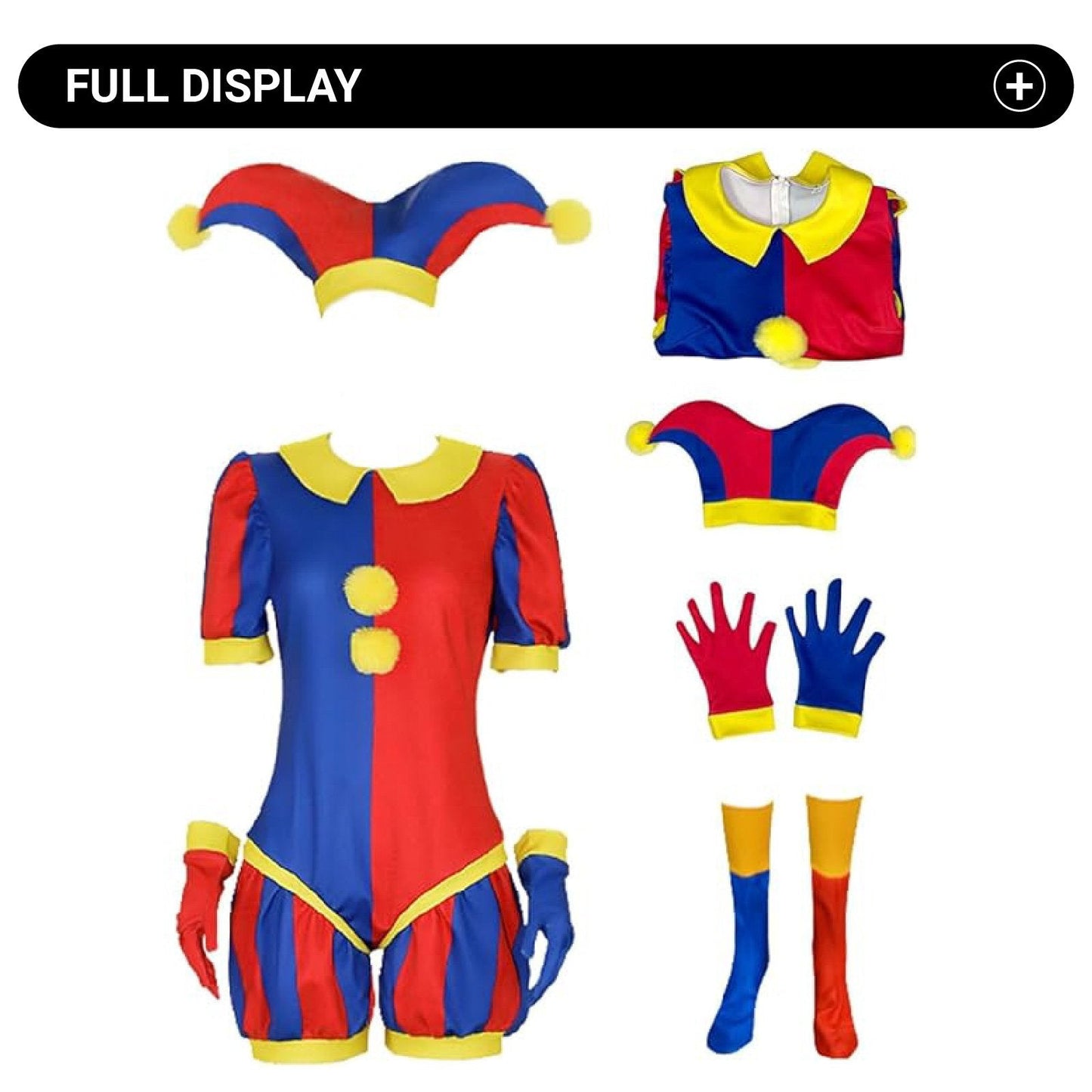 Magical Circus Cosplay Bodysuit Pomni Costume for Halloween