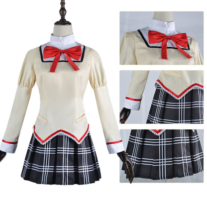 Madoka Magica Kaname Cosplay Costume Uniform Dress