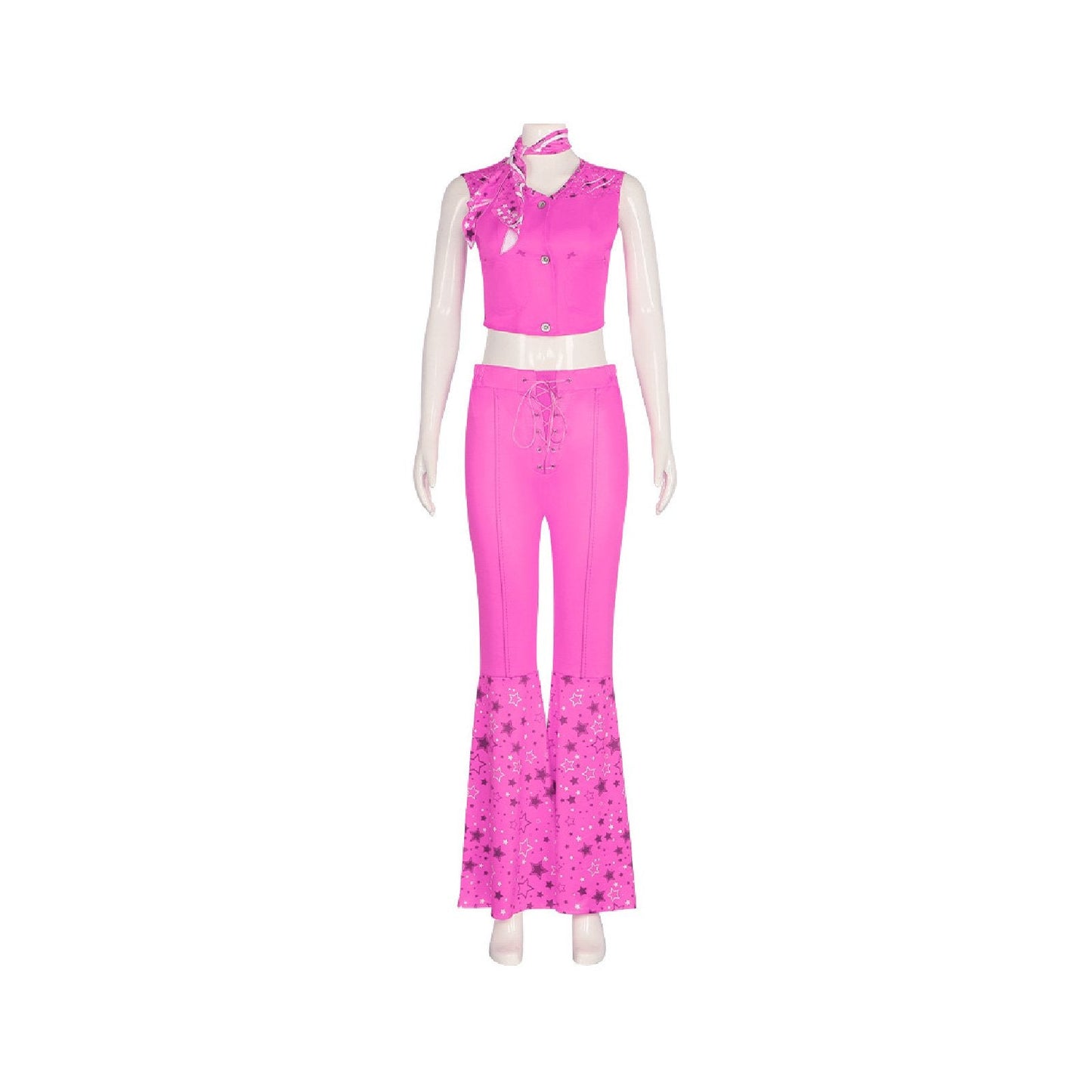 Barbie Pink Cosplay Set Retro Disco Outfit for Women