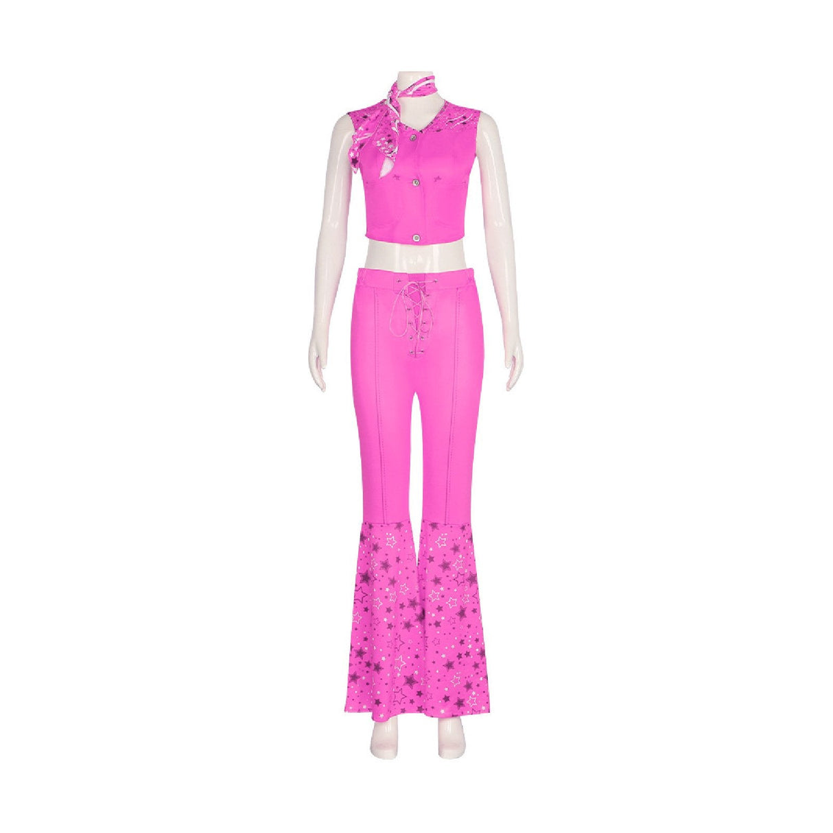 Barbie Pink Cosplay Set Retro Disco Outfit for Women