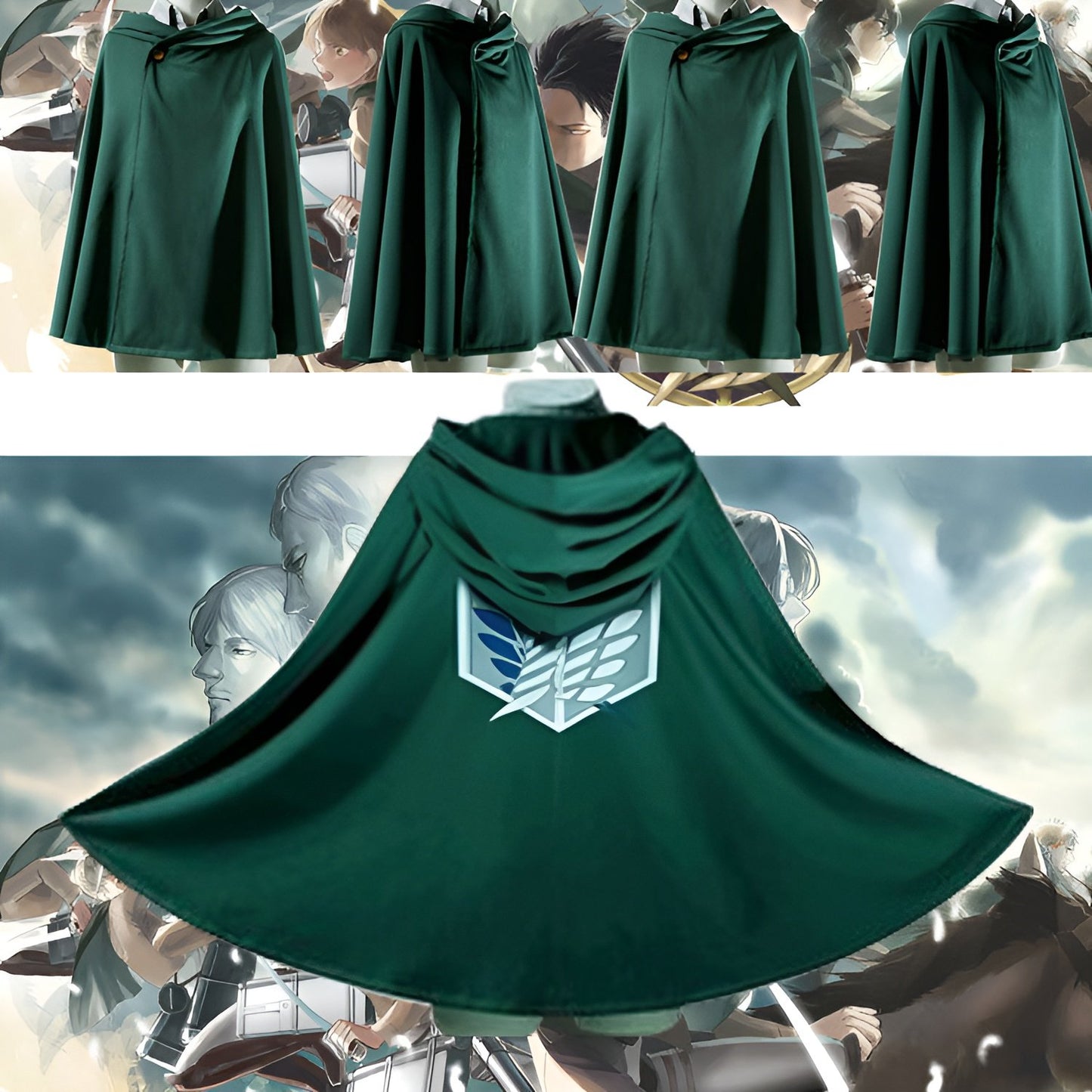 Attack on Titan Wing Of Liberty Cloak With Hood