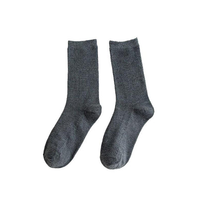 Classic Solid Color Dress Socks