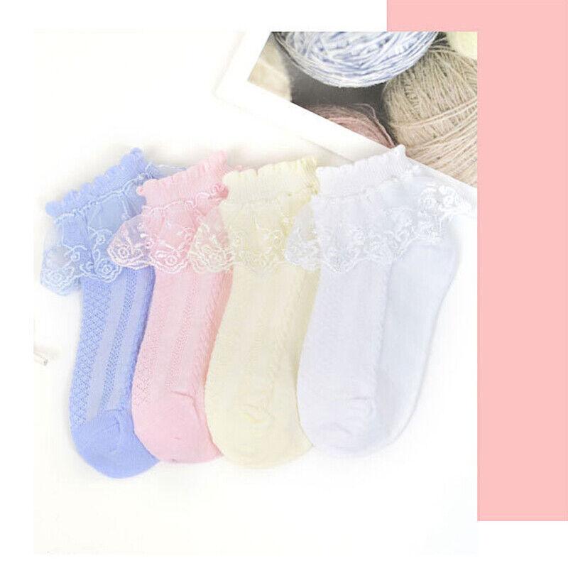 Chic Lace-Trimmed Princess Short Socks