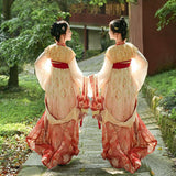 Chinese Traditional Dress Hanfu with floral patterns