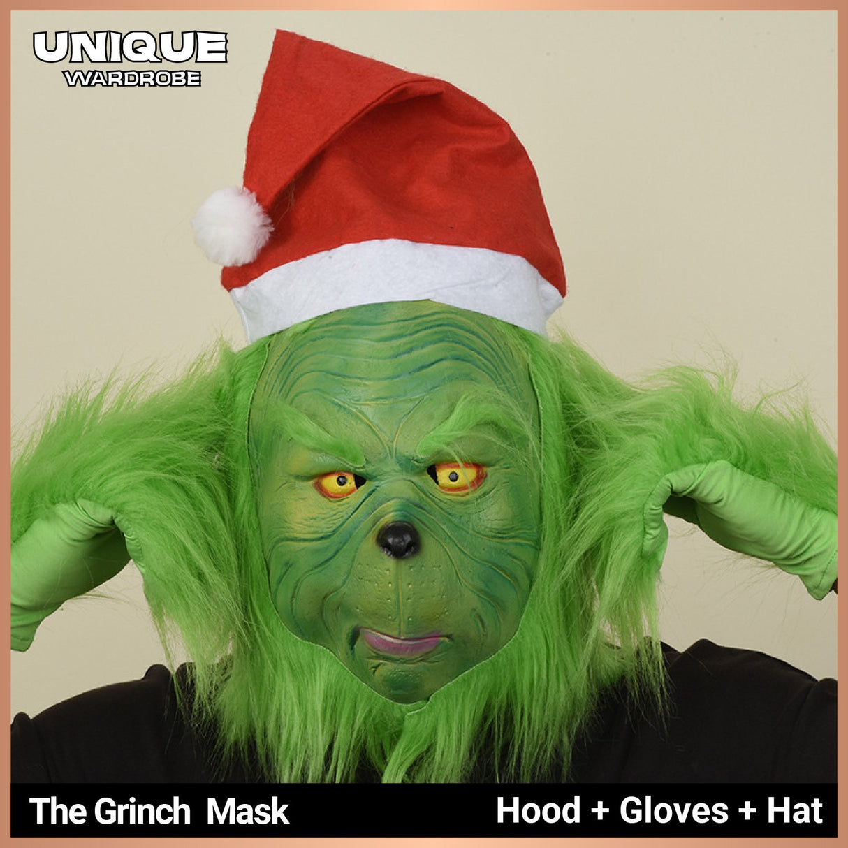 Green Holiday Mischief Maker Mask Set