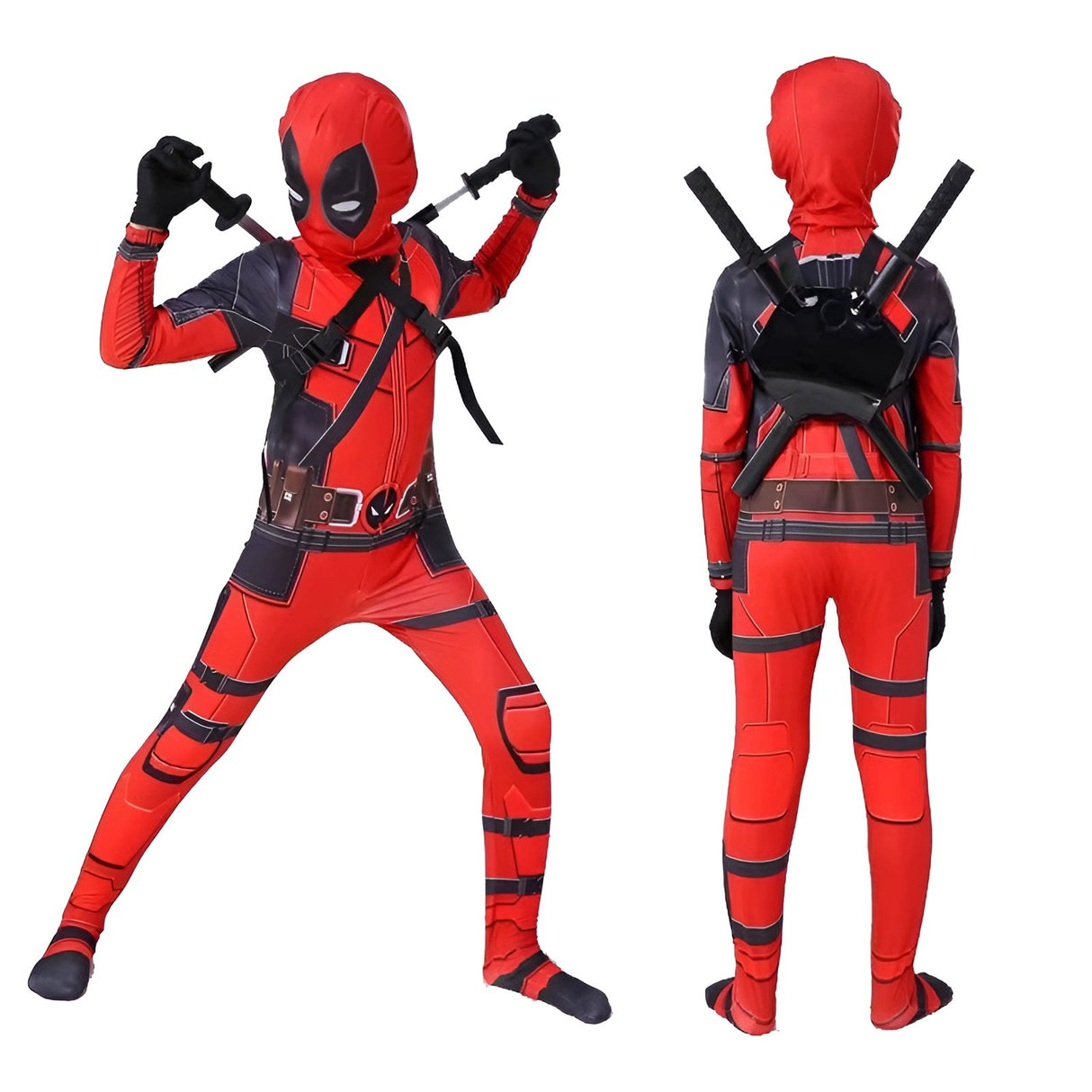 Deadpool 2 Red & Black Kids' Cosplay Suit