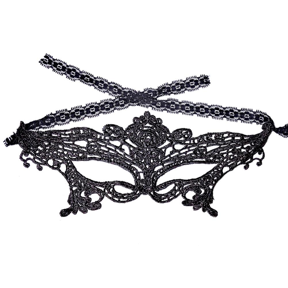 Black Lace Eye Mask Cosplay Prop