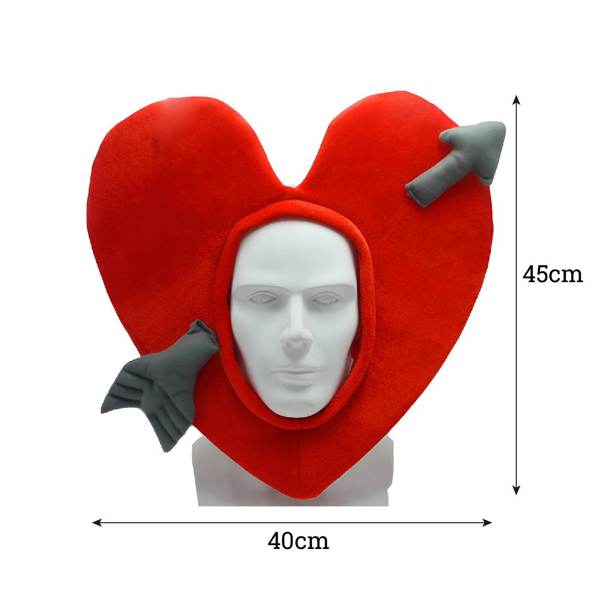 Red Heart Cartoon Love Headgear with Arrow