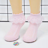 Chic Lace-Trimmed Princess Short Socks