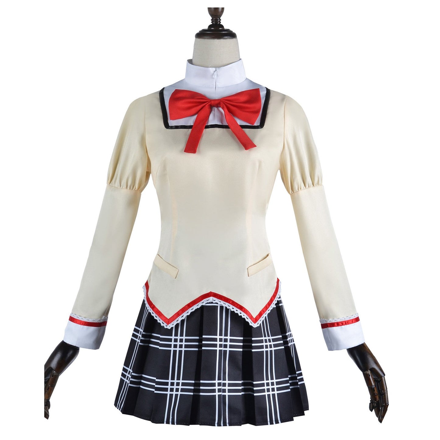 Madoka Magica Kaname Cosplay Costume Uniform Dress