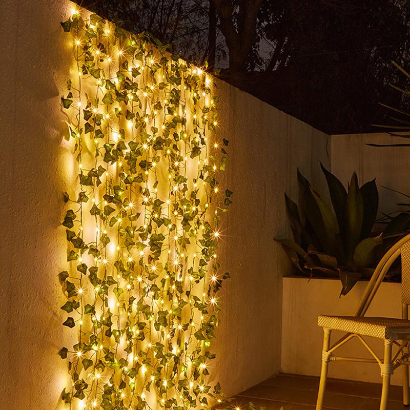 Eco-Friendly Solar Ivy String Lights
