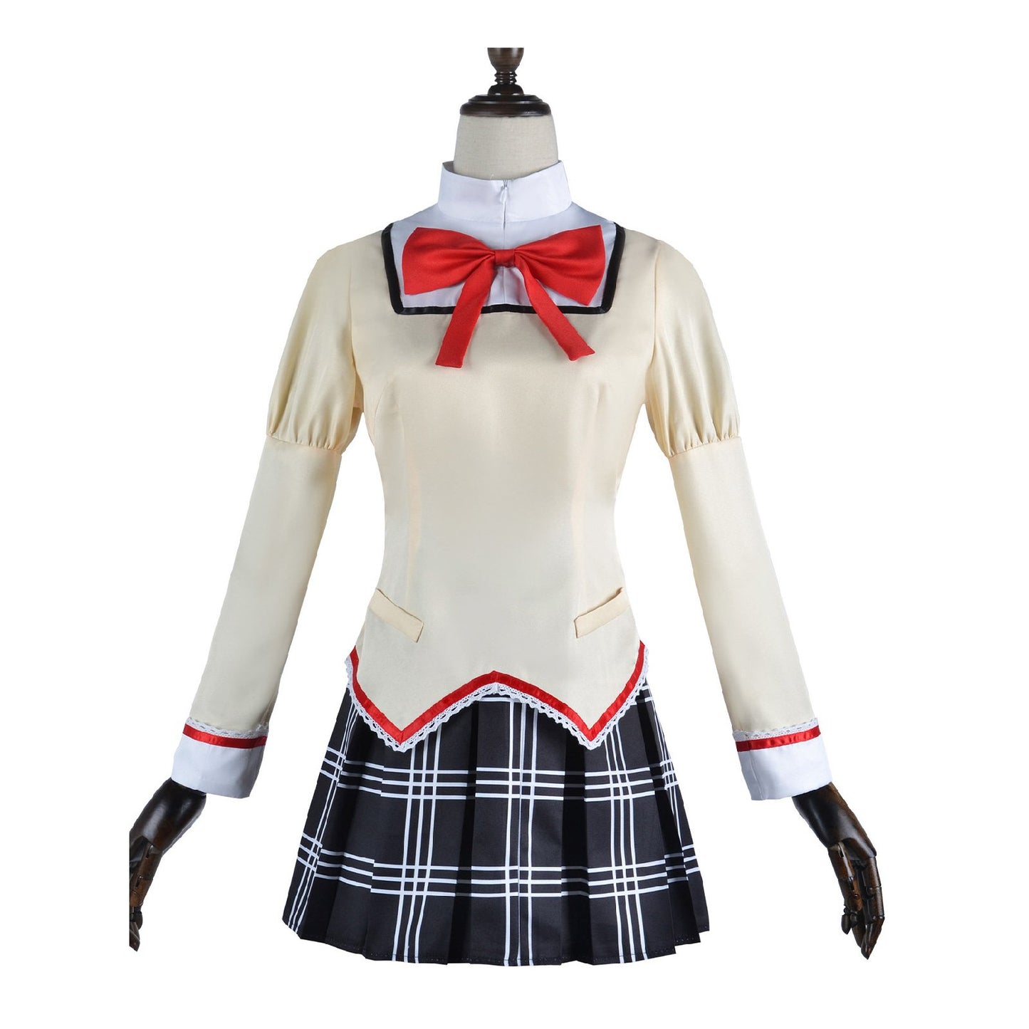 Madoka Magica Kaname Cosplay Costume Uniform Dress