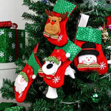 Christmas Stocking Socks Ornament Xmas Tree Party Hanging Gift Candy Bags Decor - Aimall