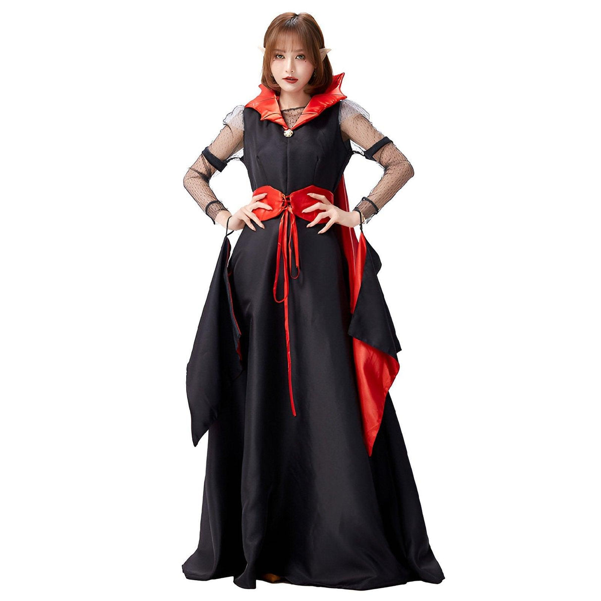 Halloween Costume Queen Dress Ampire Costume Vampire Bat Night Bar Devil Costume - Aimall