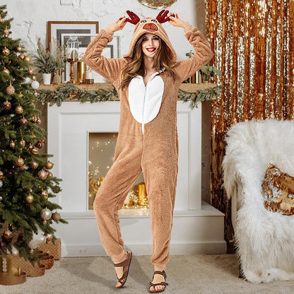 Adult Reindeer Onesie Cosplay Costume