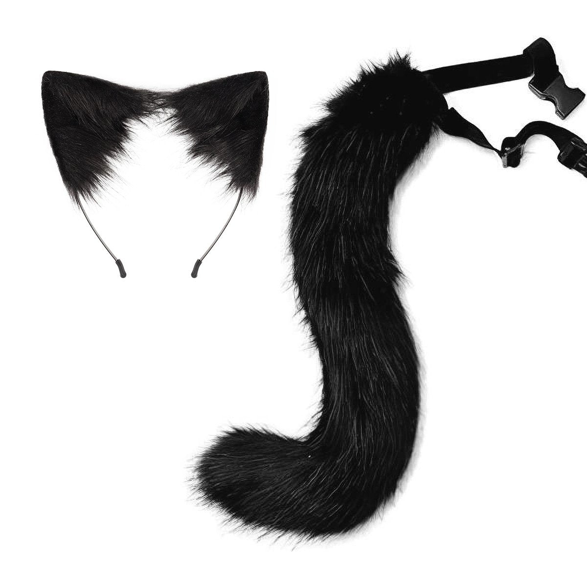 Halloween Cos Simulation Fox Plush Tail Hair Band Headdress