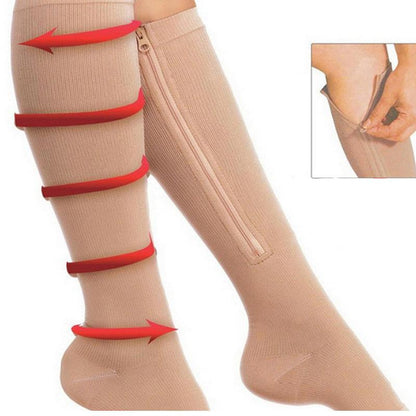 Premium Zip-Up Compression Socks