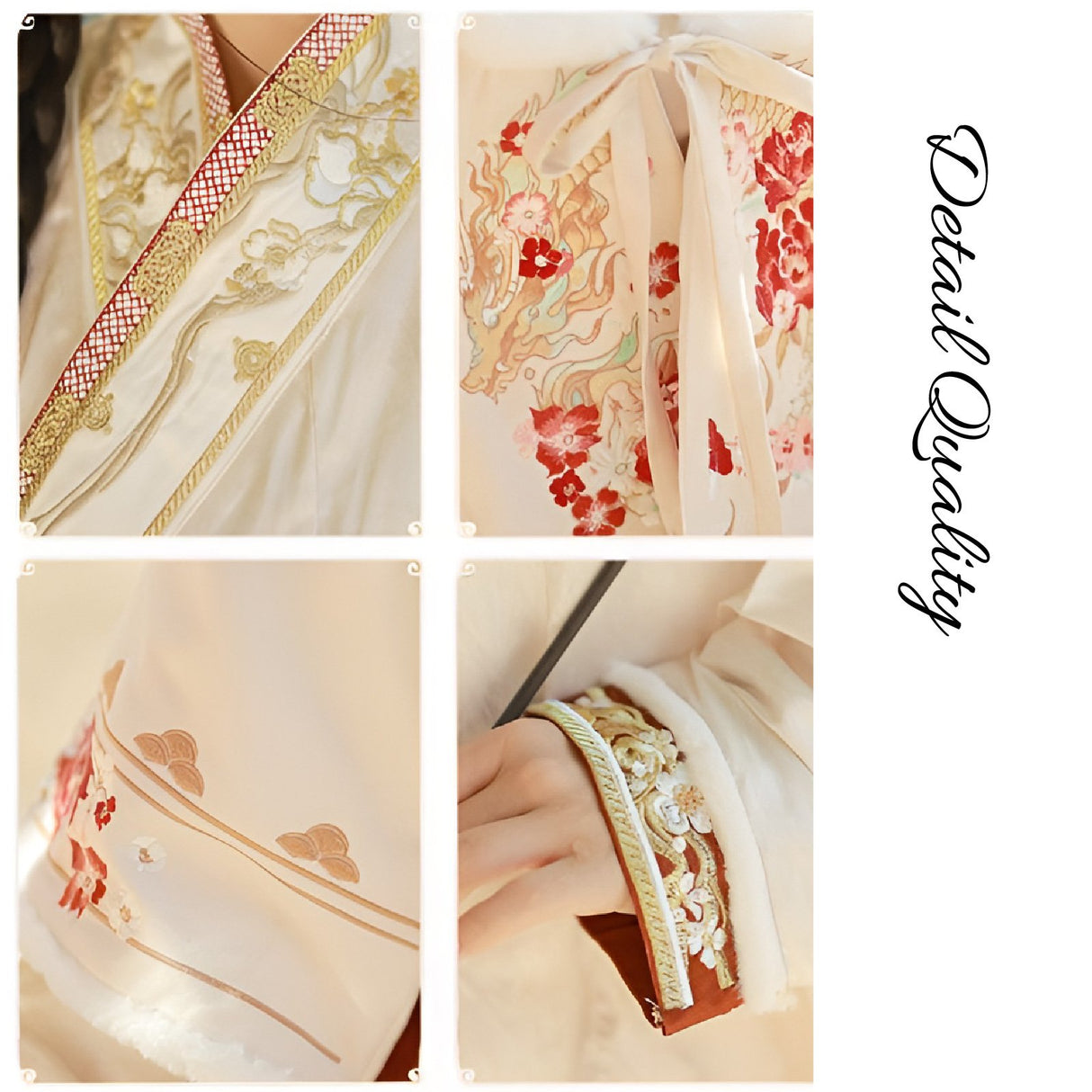 Evening Autumn Ming-Style Hanfu Dress with Rich Embroidery for Cooler Seasons