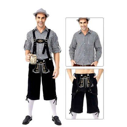 Traditional Bavarian Oktoberfest Lederhosen Outfit