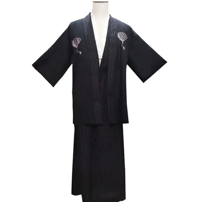 Japanese kimono men's formal dress Japanese cuisine dress Traditional costume - Aimall