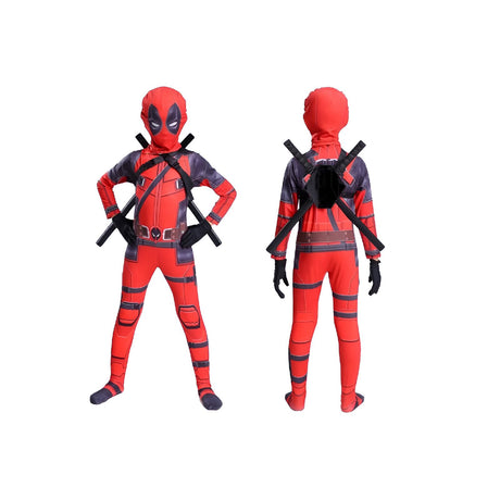 Deadpool 2 Red & Black Kids' Cosplay Suit