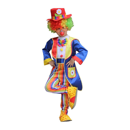 Halloween Boy Girl Circus Clown Costume Suit Cosplay Masquerade Magic