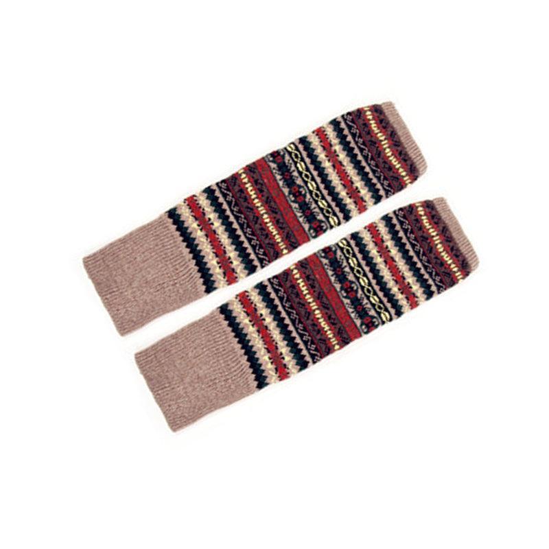 Bohemian Style Knee-High Knit Socks