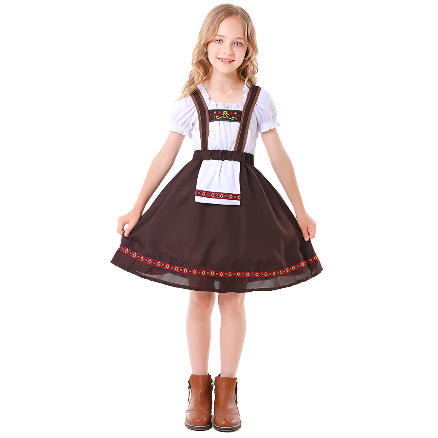 Traditional Oktoberfest Kid's Bavarian Dirndl Dress