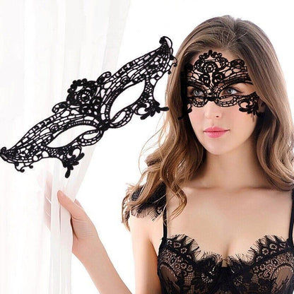 Black Lace Eye Mask Cosplay Prop