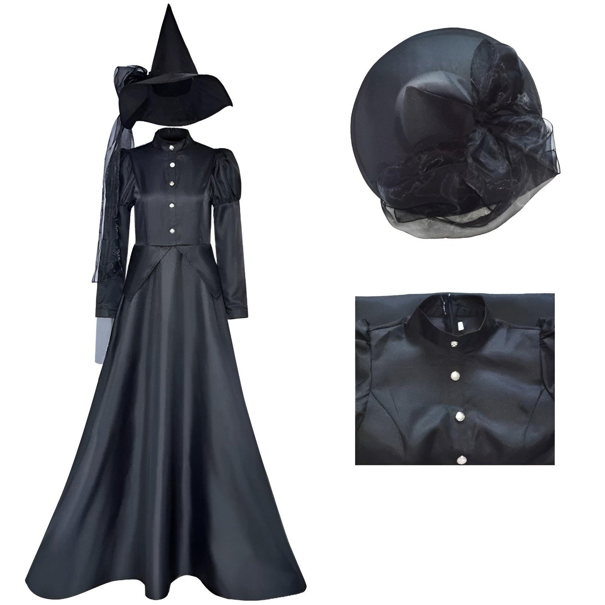 Wizard Of Oz Halloween Costume Stage Performance Adult Cosplay Black Witch Witch Play Parent-Child Costume - Aimall