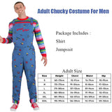 Chucky Cosplay Costume For Mens