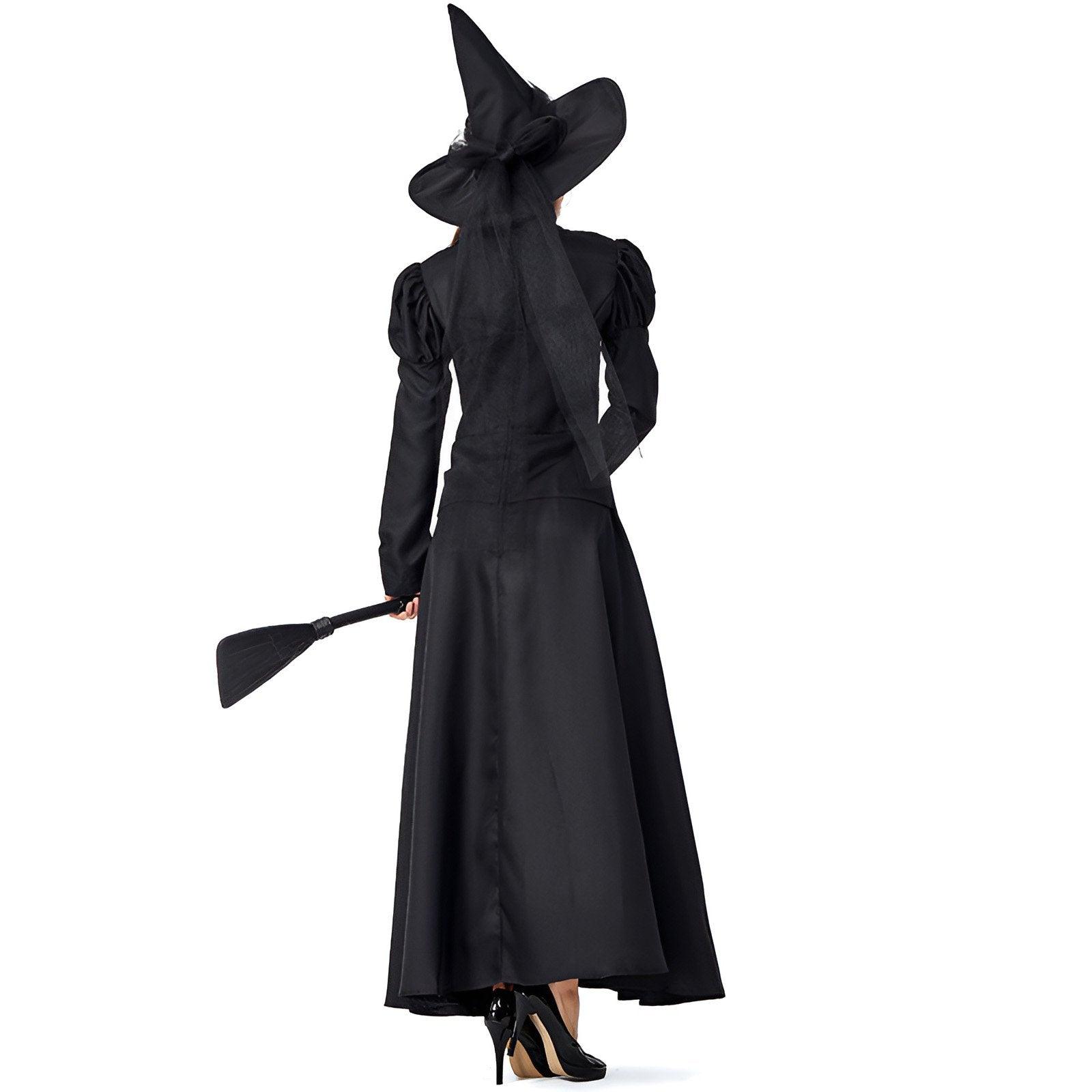 Wizard Of Oz Halloween Costume Stage Performance Adult Cosplay Black Witch Witch Play Parent-Child Costume - Aimall