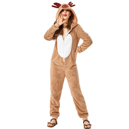 Adult Reindeer Onesie Cosplay Costume