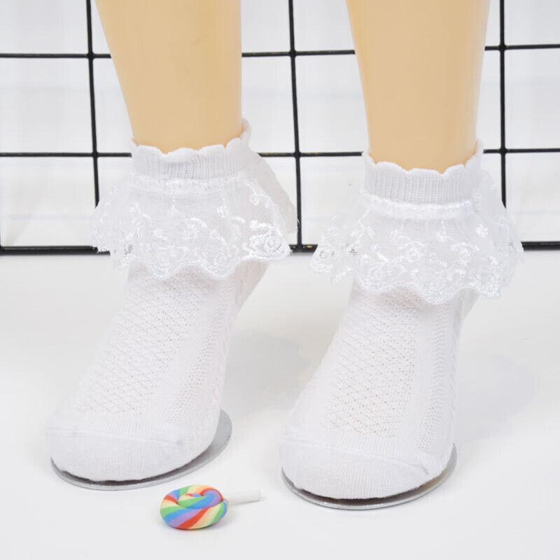 Chic Lace-Trimmed Princess Short Socks