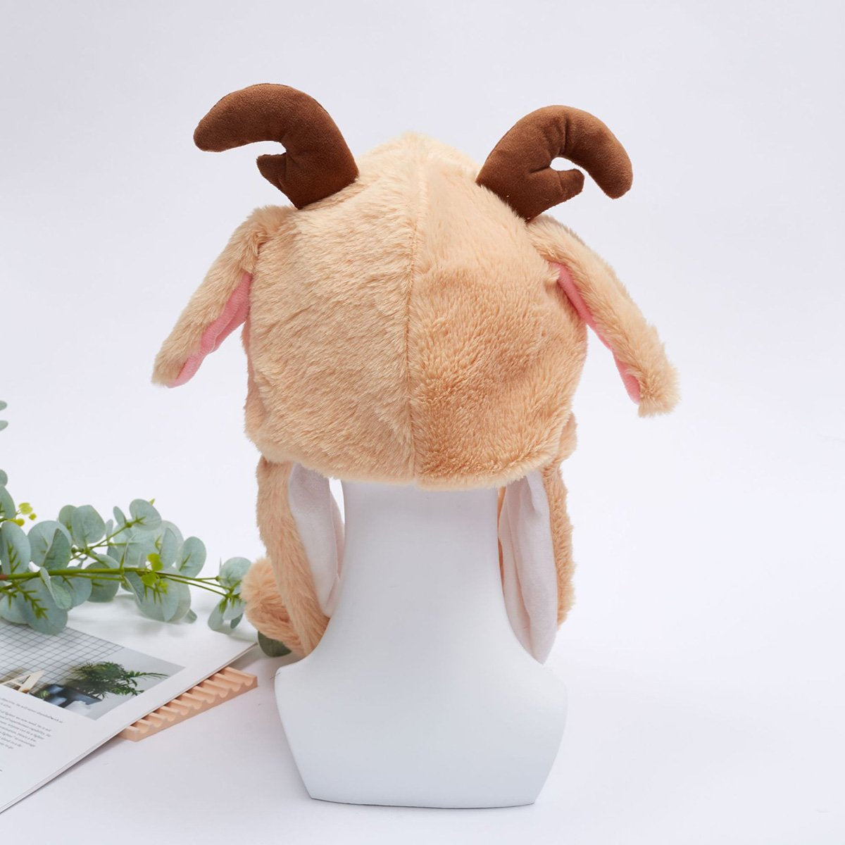 Interactive Christmas Plush Ear Moving Hats