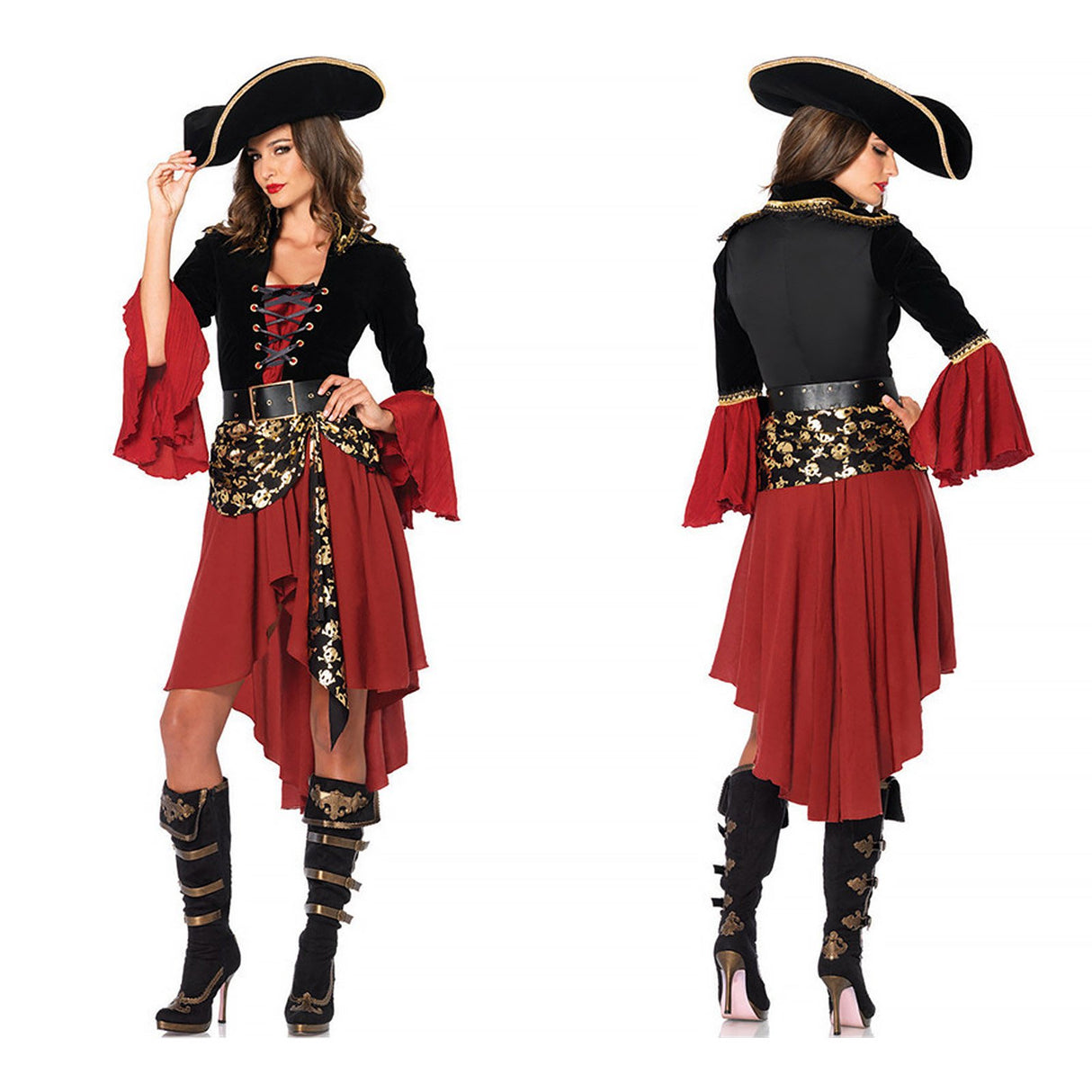 Captain Jack Female Pirate Cosplay Costume