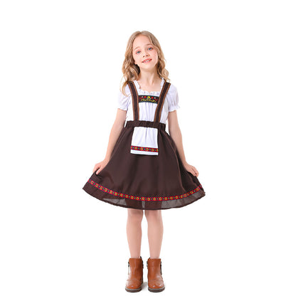 Traditional Oktoberfest Kid's Bavarian Dirndl Dress